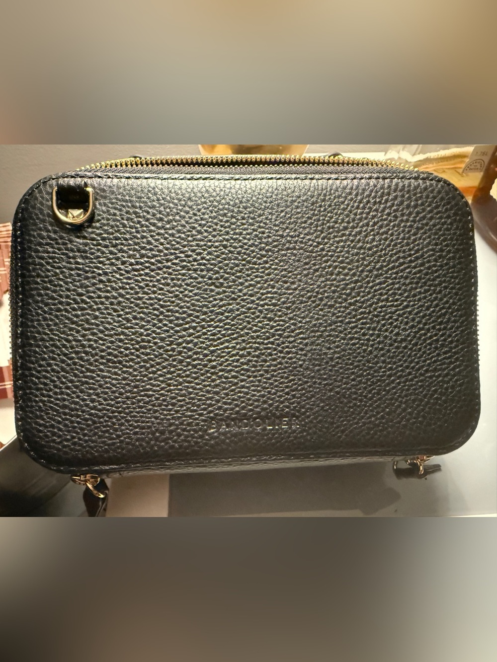 BANDOLIER Cameron Vanity Case Black Crossbody Bag NWT